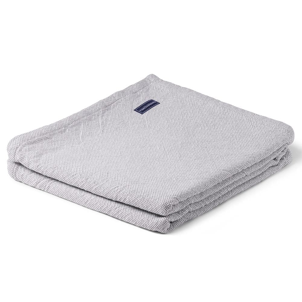 Brahms Mount Twin Pure & Simple Cotton Blanket - Gray Heather