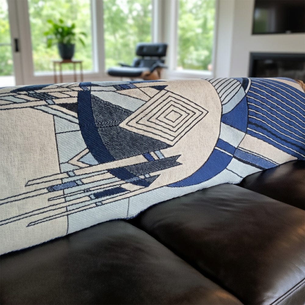 Faribault Mill 42" x 65" Frank Lloyd Wright Frozen Spheres Wool Throw