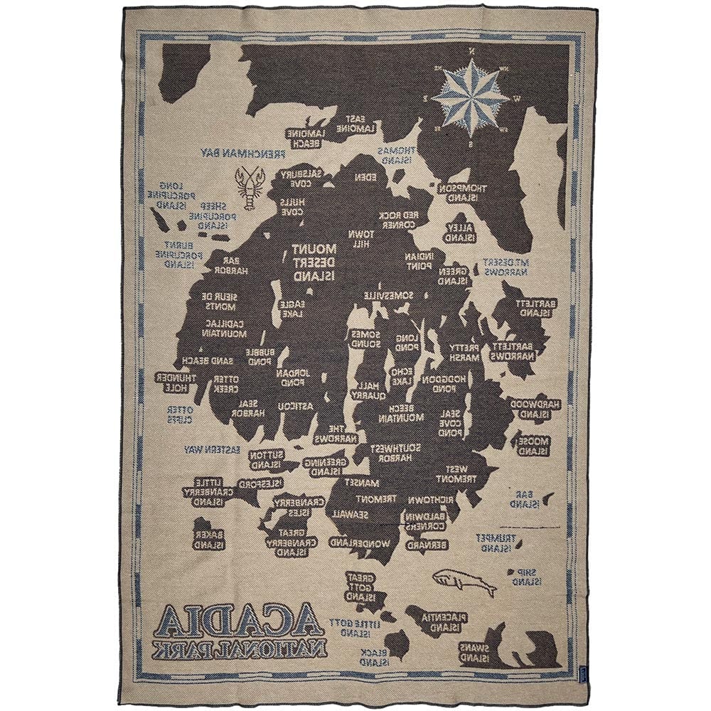 Faribault Mill 48" x 72" Acadia National Park Wool Throw