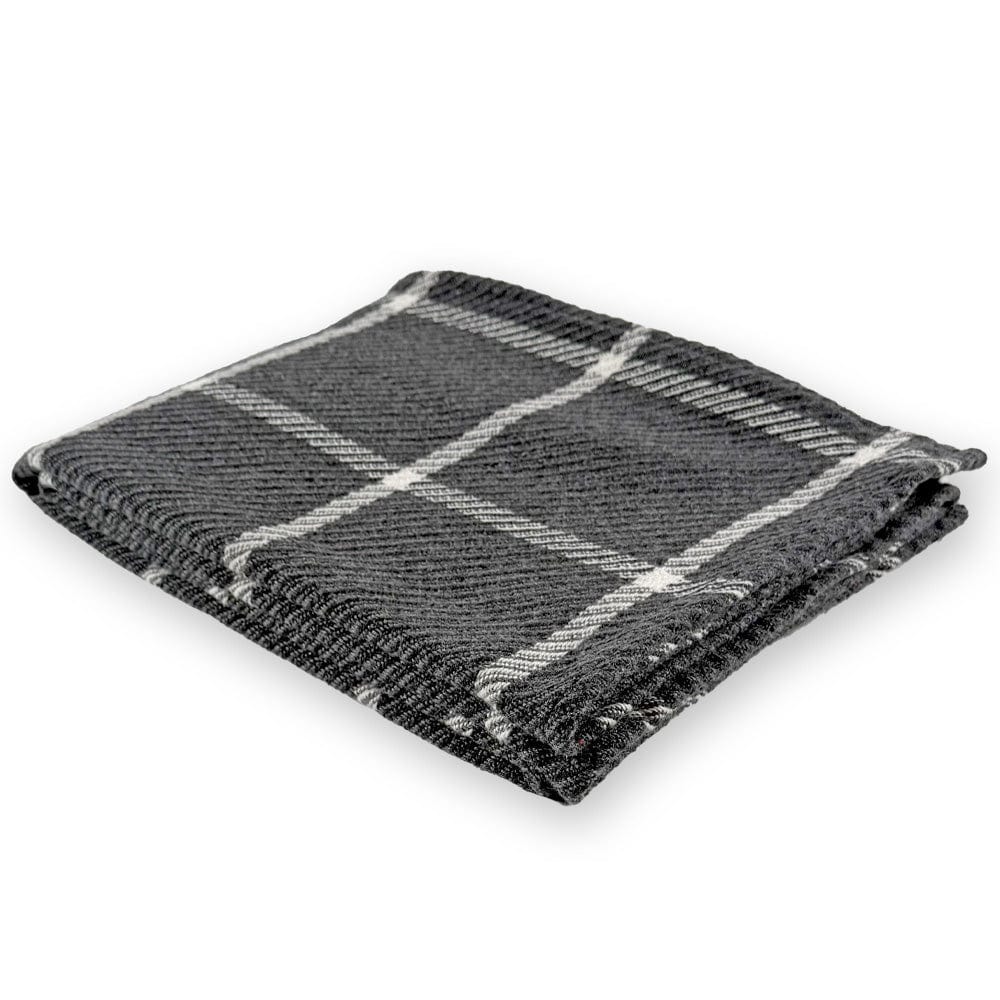 Faribault Mill 50" x 60" North Star Crocus Hill Throw - Charcoal