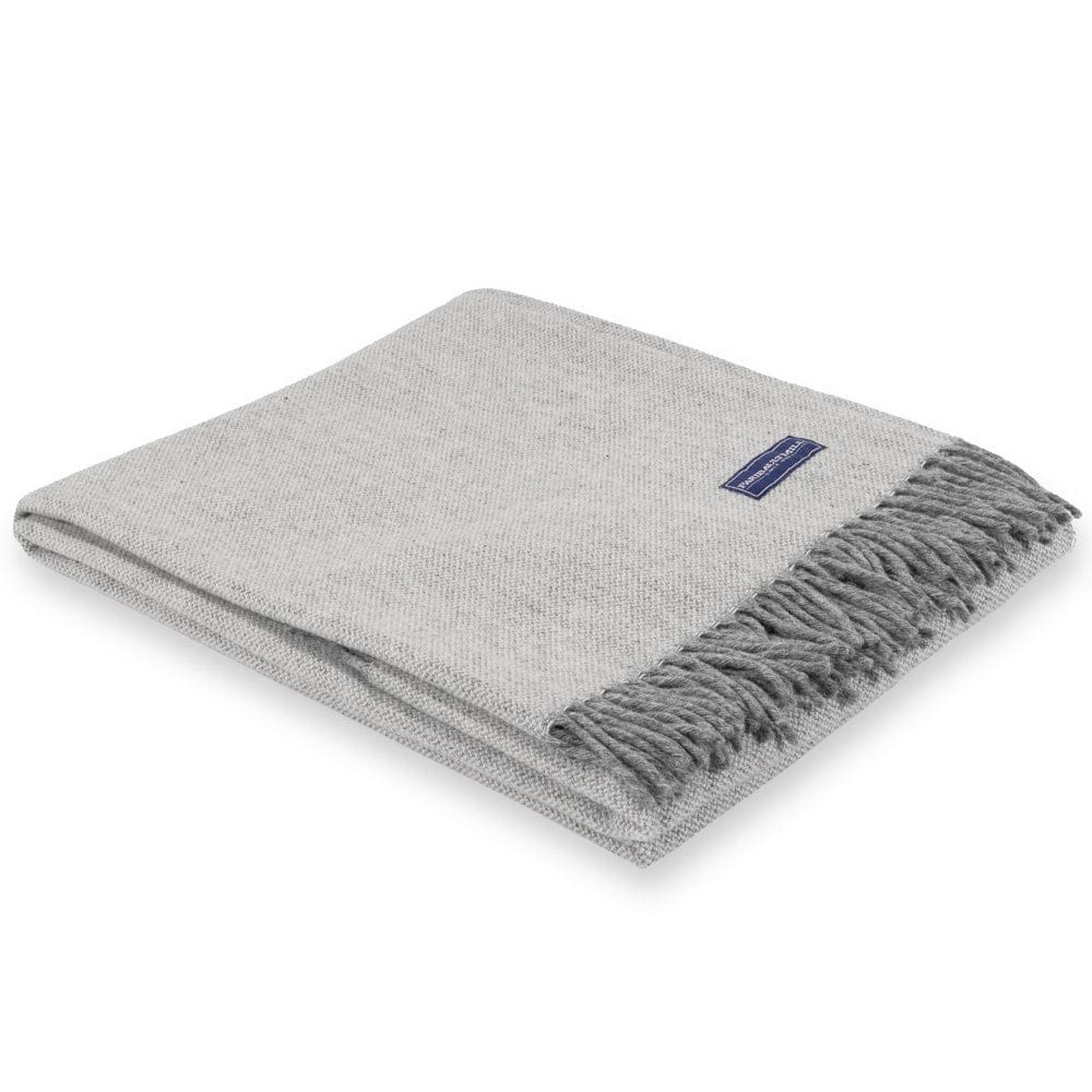 Faribault Mill 50" x 66" Factory Second Ashby Twill Wool Throw - Natural