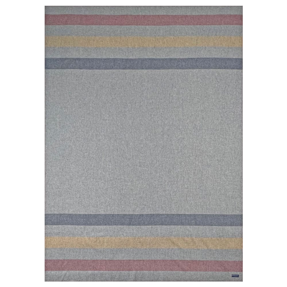 Faribault Mill Factory Second Frontier Lightweight Wool Blanket - Gray