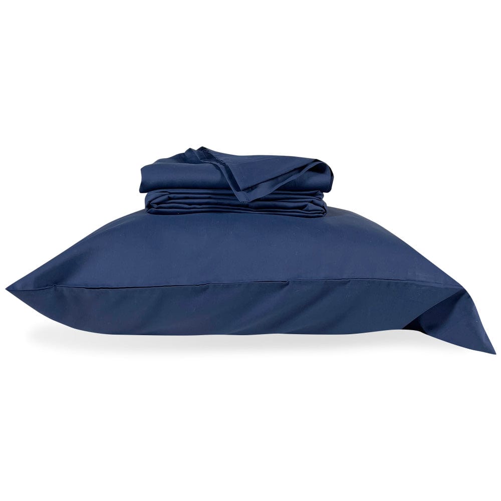 Faribault Mill Navy / Twin Sheet Set