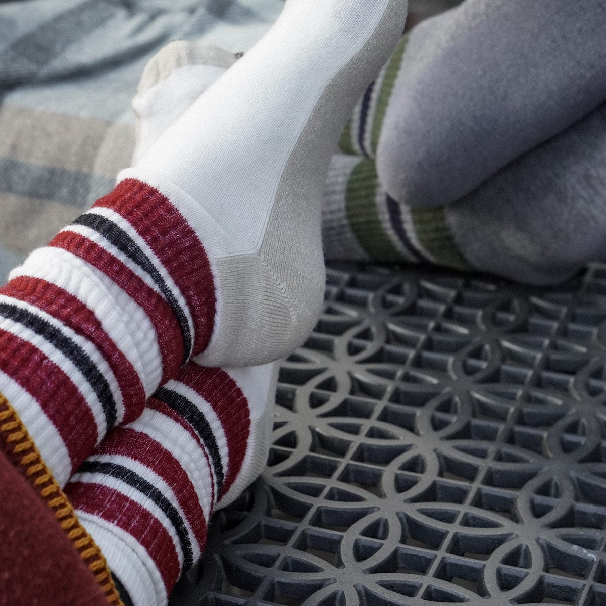 Faribault Mill One Size Cabin Wool Socks - Natural