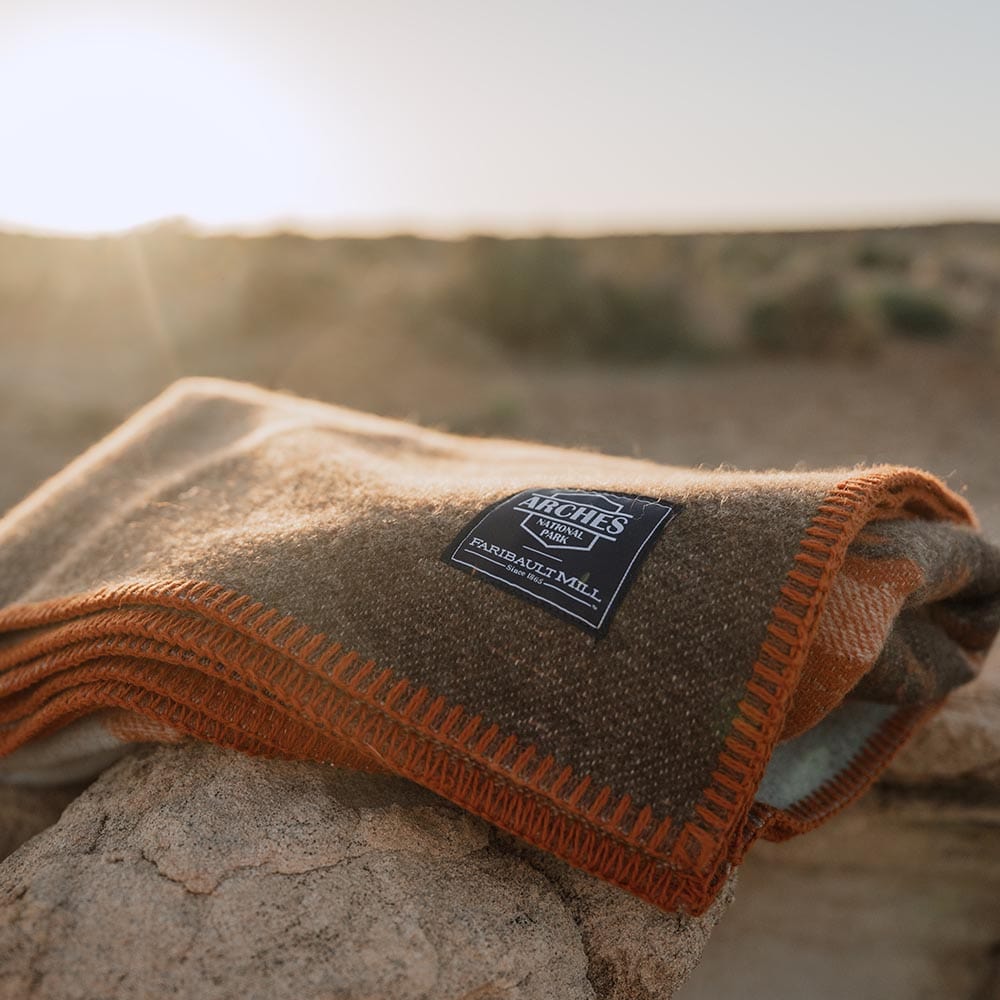 Arches National Park Wool Throw active Current Dry clean or hand wash Full Price National Park Wool Throws