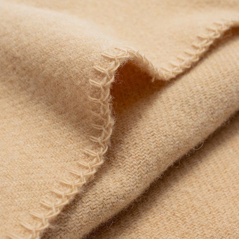 Color Variation Factory Second Pure & Simple Wool Blanket - Camel active King machine washable Solids