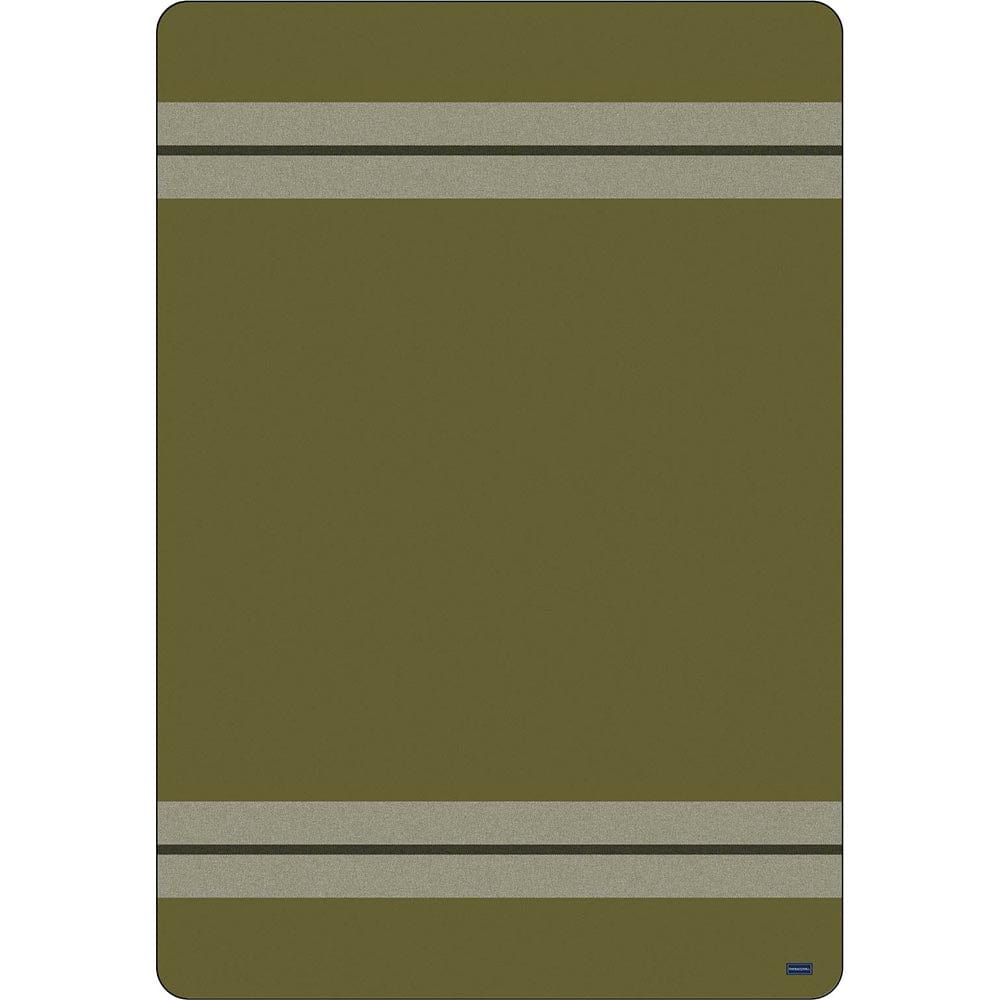 Faribault Mill Scout Wool Camp Blanket - Moss Green