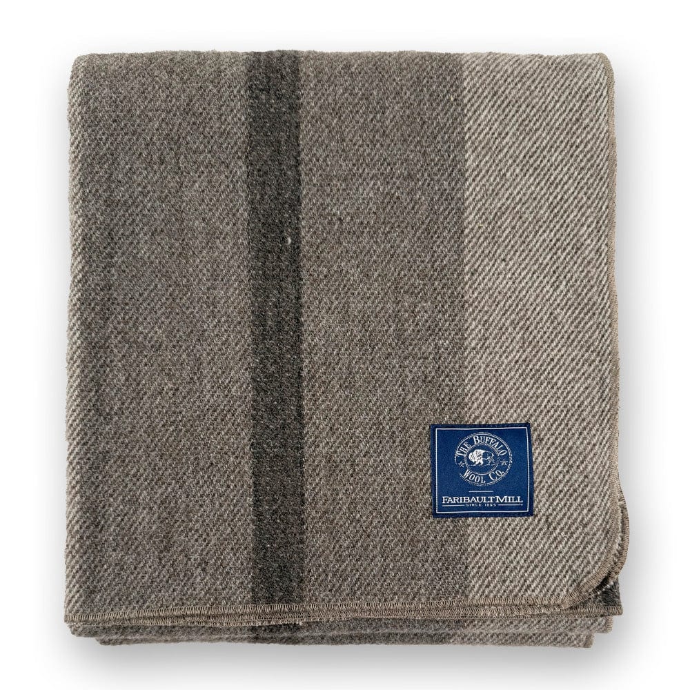 Faribault Woolen Mill 50" x 70" Buffalo Fiber Striped Throw Blanket