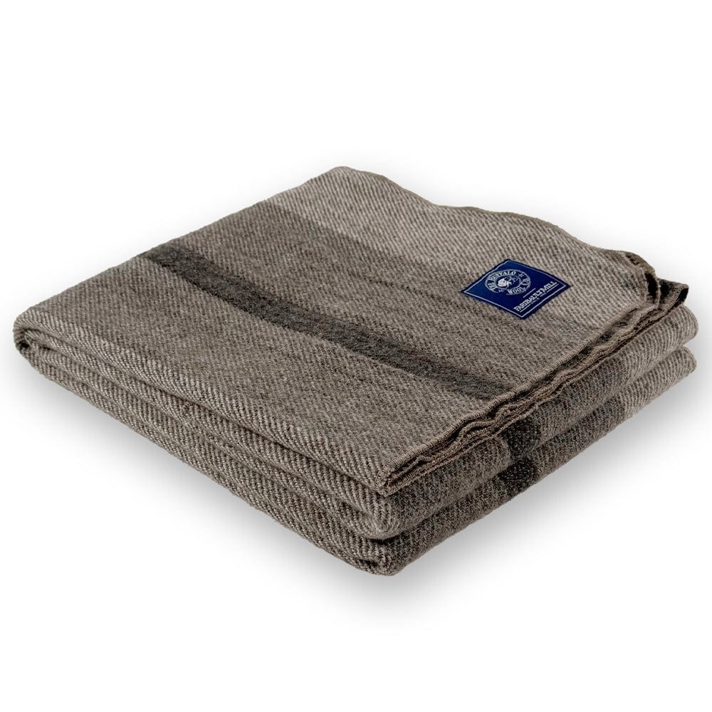 Faribault Woolen Mill 50" x 70" Buffalo Fiber Striped Throw Blanket
