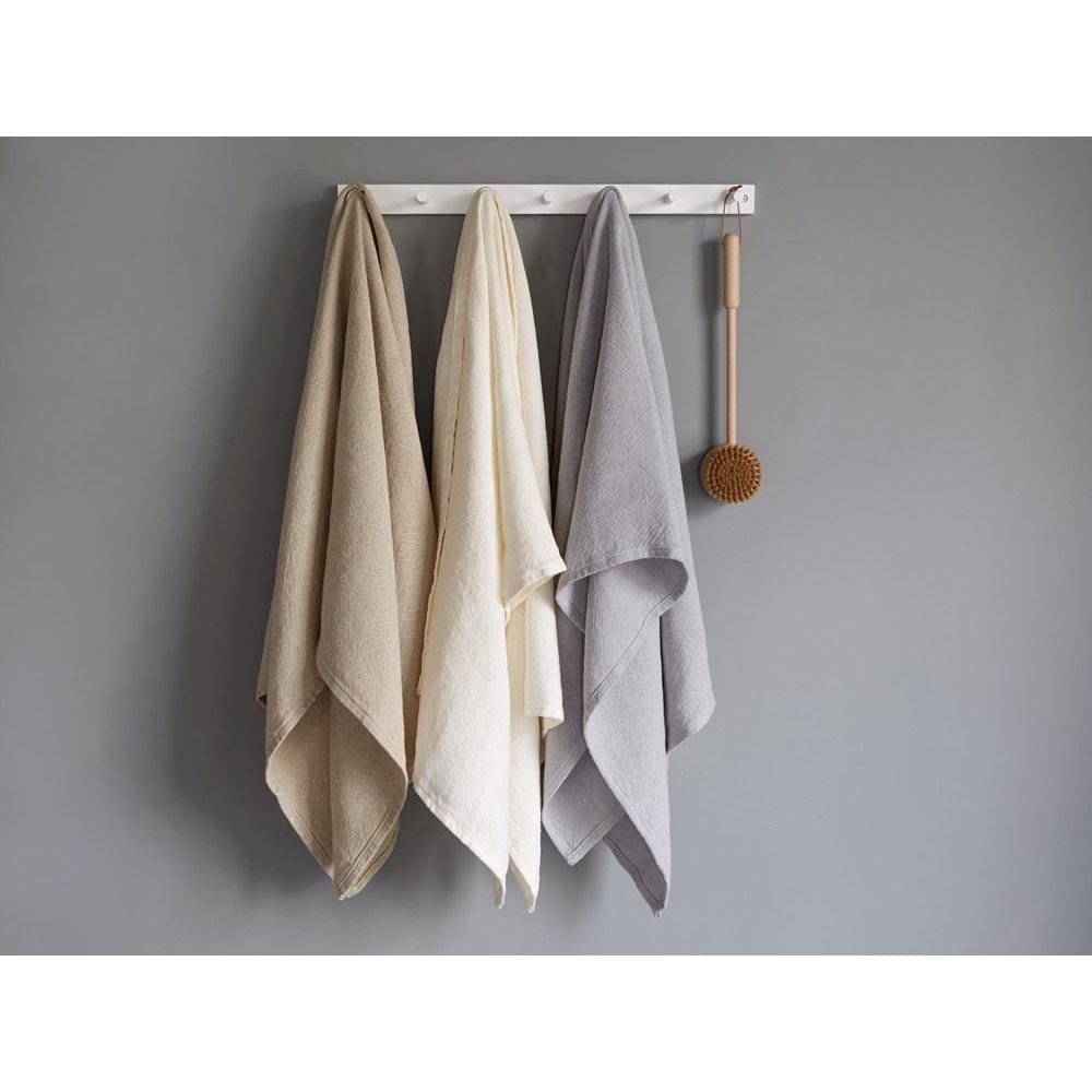Calendar Island Linen Hand Towel - Natural active Bath Gifts + Home machine washable Maine