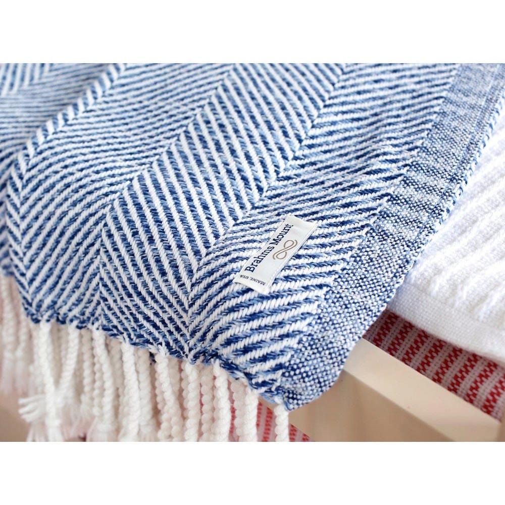 Factory Second Newfield Cotton Throw active All Throws Cotton Throws group-gallery Herringbone Collection Herringbone Throw Regular Priced Throws