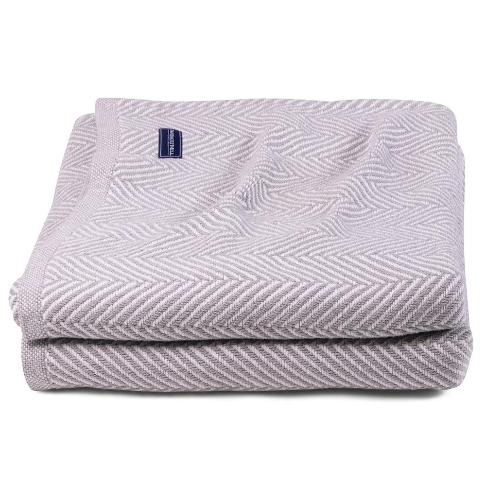 Madison Cotton Blanket - Dove Gray active Current Full Full Price group-gallery King machine washable New Lower Price Patterns & Plaids personalization Queen Twin
