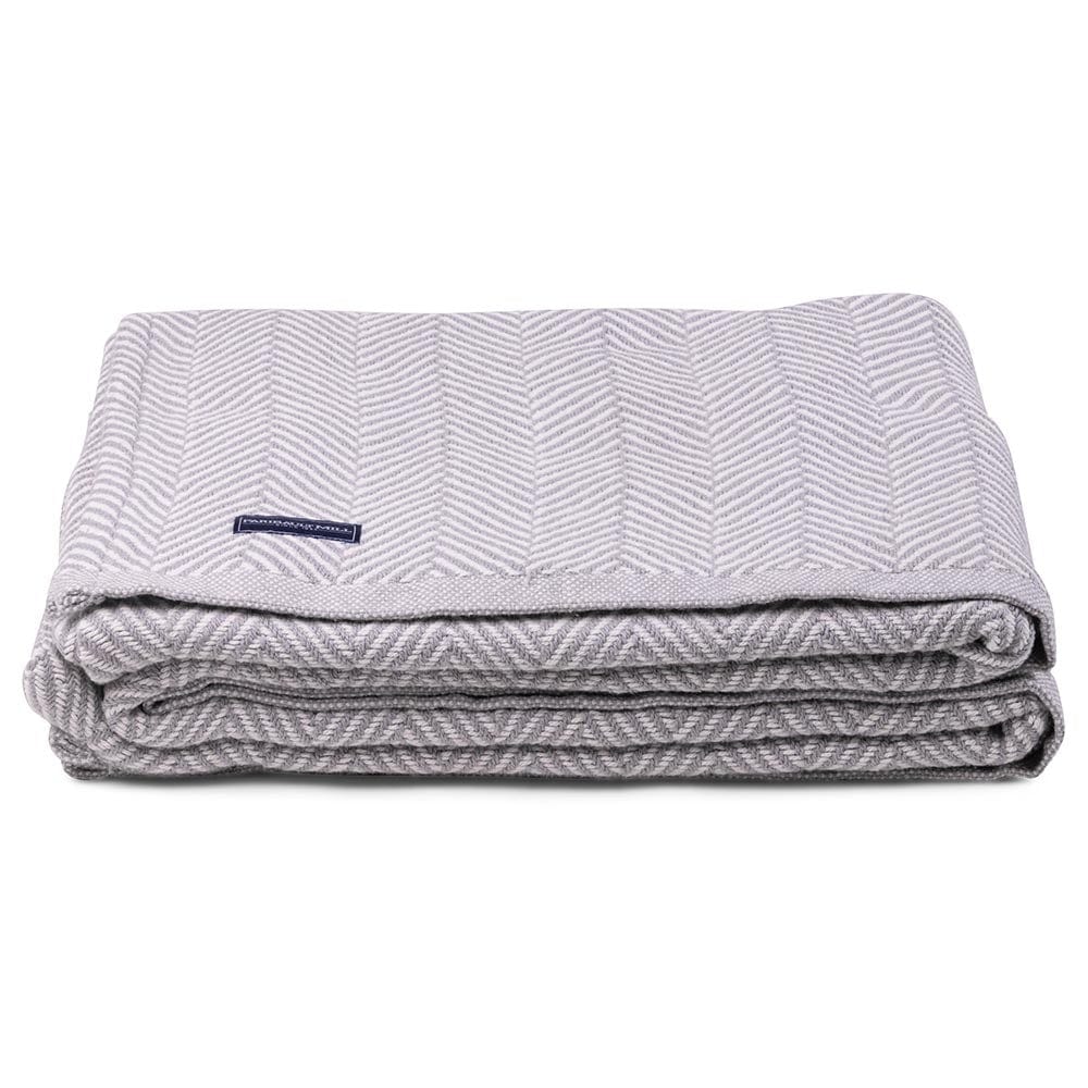 Madison Cotton Blanket - Dove Gray active Current Full Full Price group-gallery King machine washable New Lower Price Patterns & Plaids personalization Queen Twin