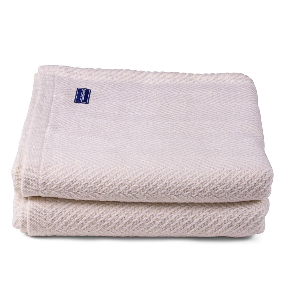 Madison Cotton Blanket - Natural active Current Full group-gallery King machine washable Patterns & Plaids Queen Twin
