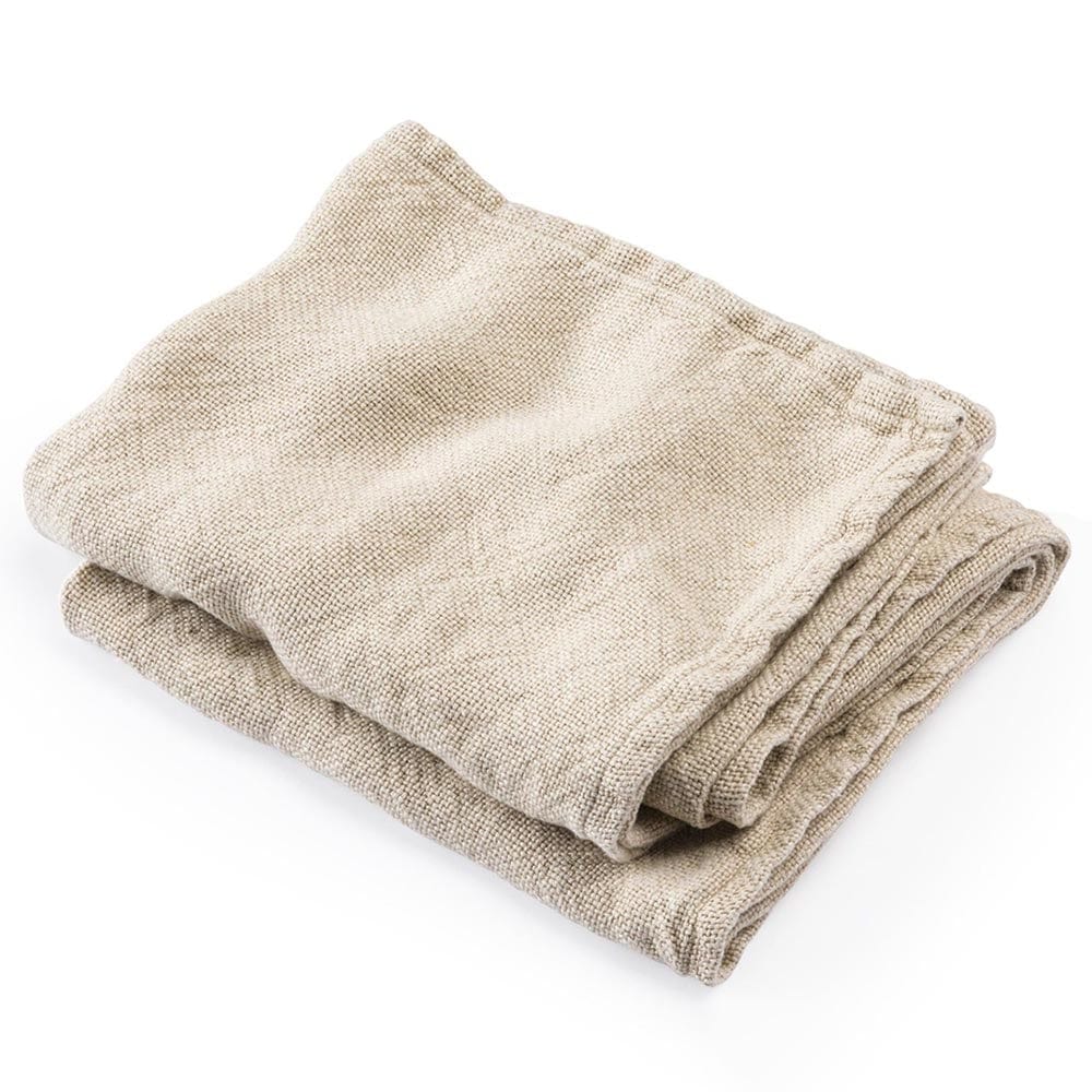 Calendar Island Linen Hand Towel - Natural Hand Towel active Bath Gifts + Home machine washable Maine