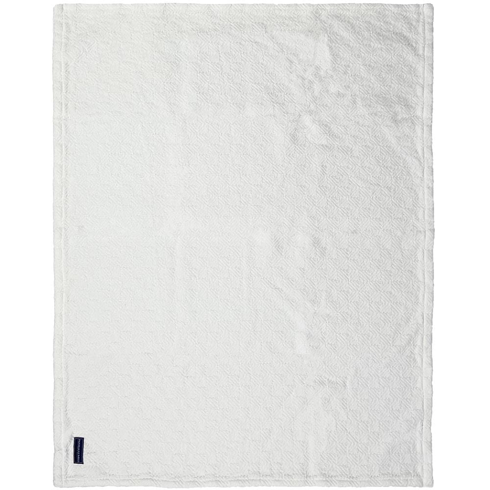 Pogonia Cotton Baby Blanket - White active Current group-gallery machine washable New Lower Price Patterns & Plaids personalization Pogonia Cotton Baby Blanket Sale