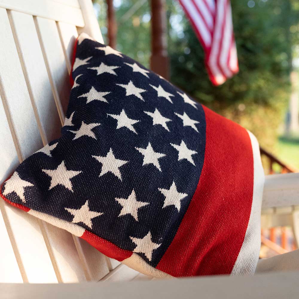 4th Fourth of July American Flag Pillow Covers 18x18 Set of 4, US Memo –  PANDICORN