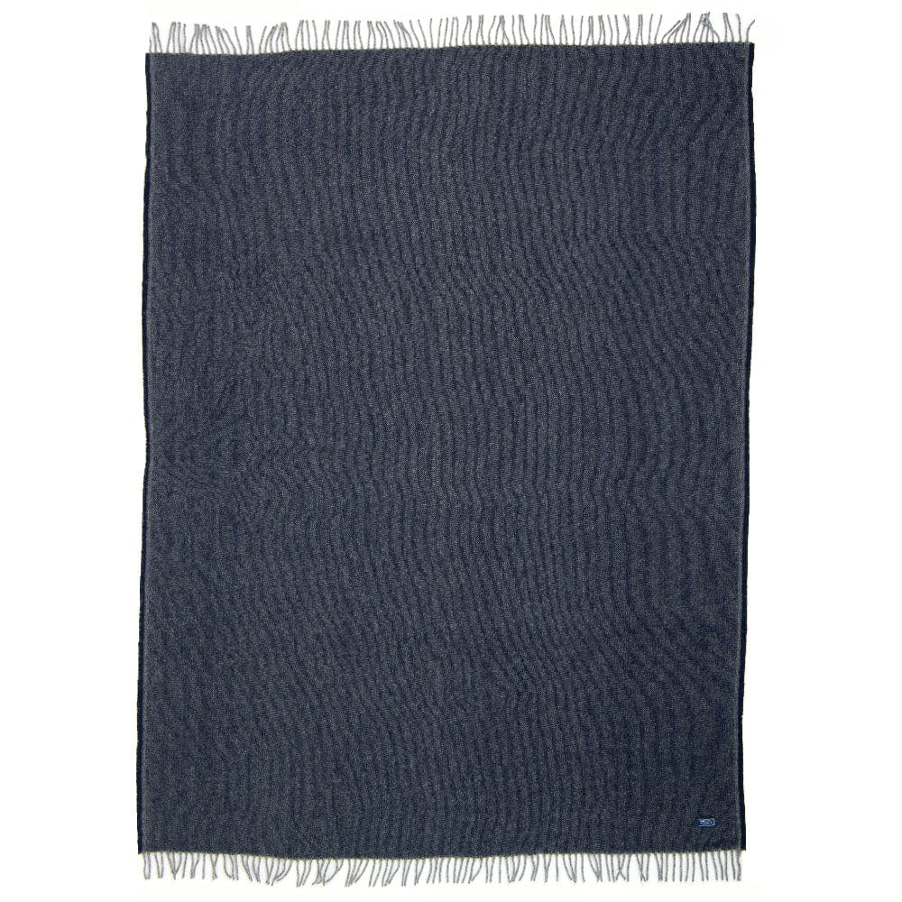 Factory Second Ashby Twill Wool Throw - Navy active Factory Second Ashby Twill Wool Throw Faribault machine washable Solids