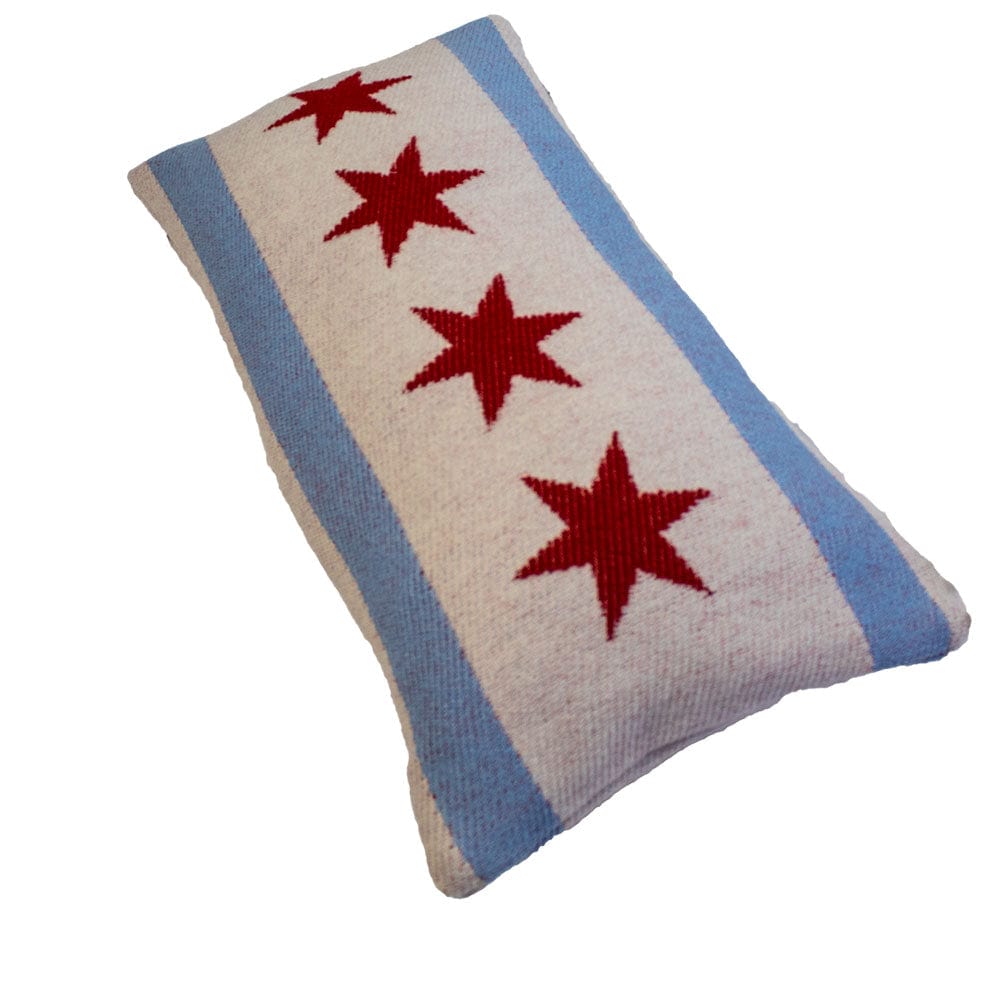 Chicago Flag Lumbar Pillow Case active Dry clean or hand wash