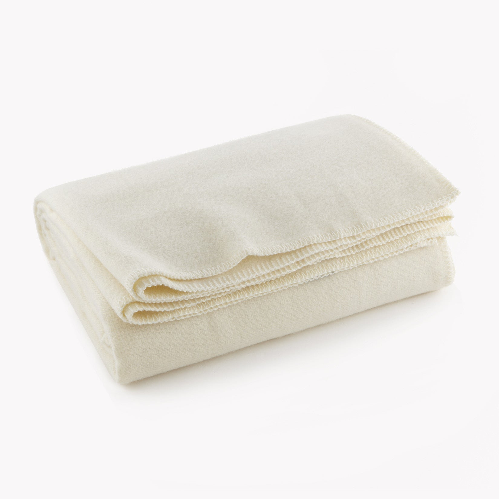Color Variation Factory Second Pure & Simple Bone/White Wool Blanket active King machine washable Queen Solids Twin