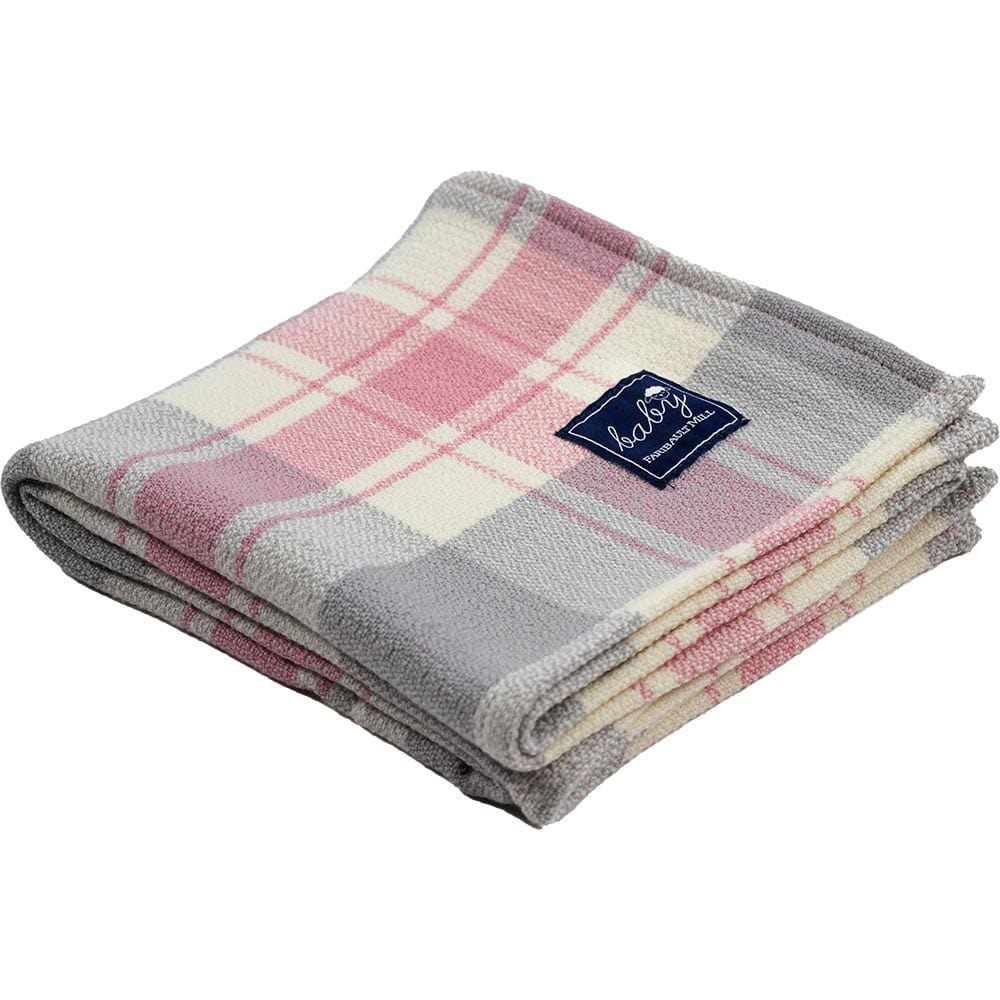 Pink check throw blanket 2025