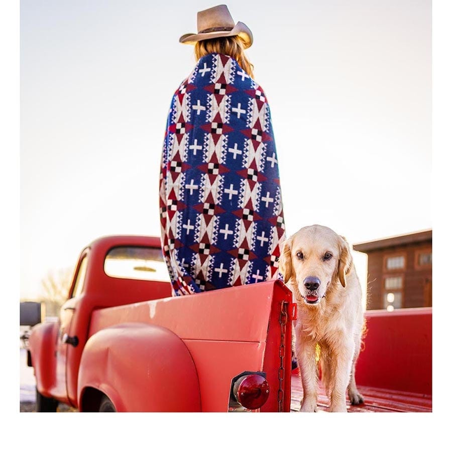 Factory Second Dyani White Hawk "Guided" Wool Throw active Dry clean or hand wash