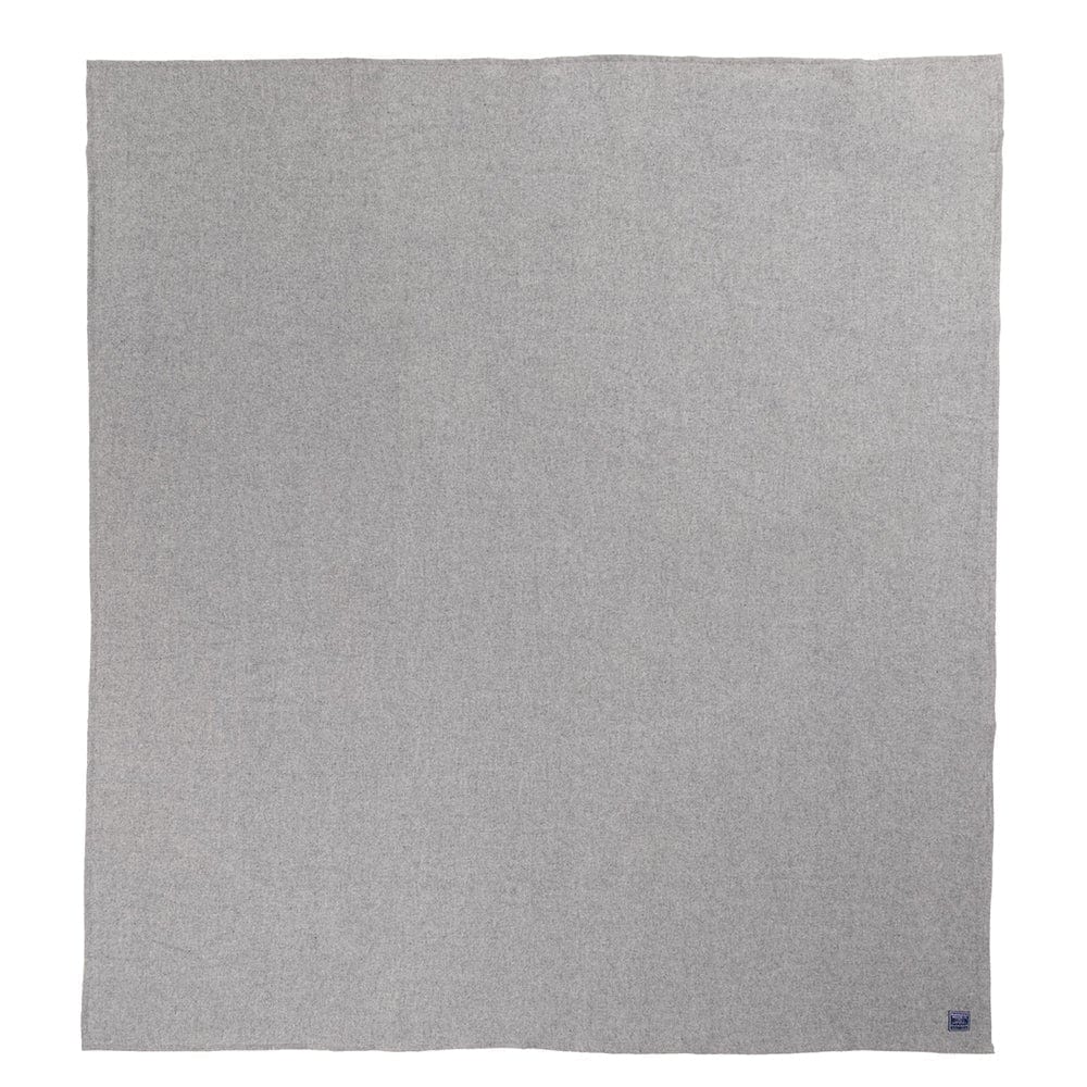 Factory Second Lakefront Wool Blanket - Gray active Factory Second Lakefront Wool Blanket King machine washable Queen Solids Twin