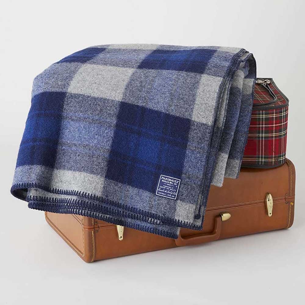 Factory Second North Shore Wool Blanket active Factory Second North Shore Wool Blanket King machine washable Patterns & Plaids Queen Twin