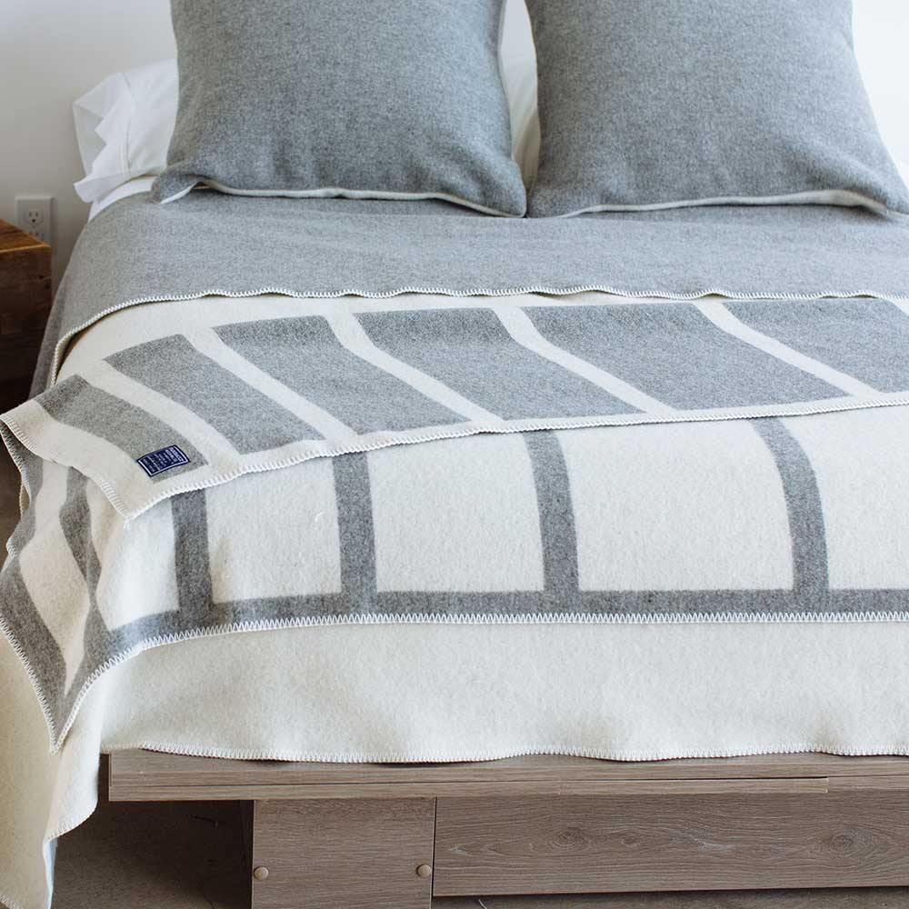 Reversible Framed Stripe Wool Throw active Current Dry clean or hand wash Full Price group-gallery personalization Stripes