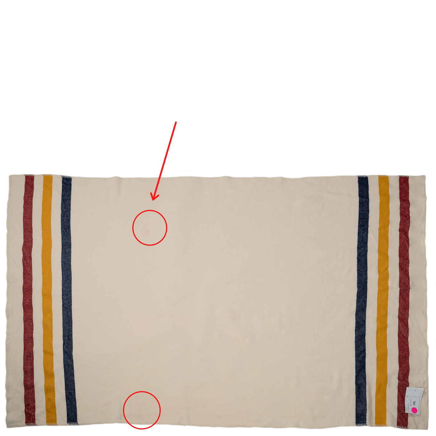 Color Variation Factory Second Bone White Frontier Wool Throw Blanket active Dry clean or hand wash