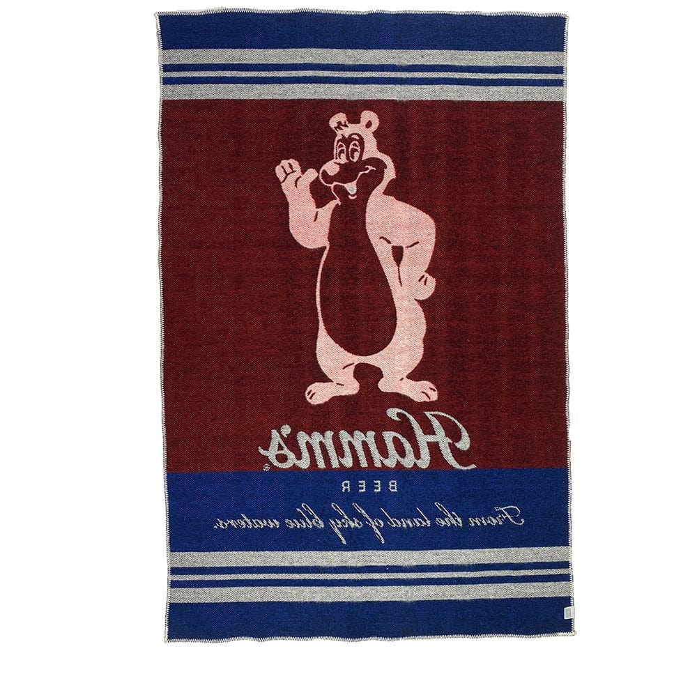 Hamm's Beer Bear Wool Throw Blanket active Current Dry clean or hand wash Full Price Hamm's Beer Wool Throw