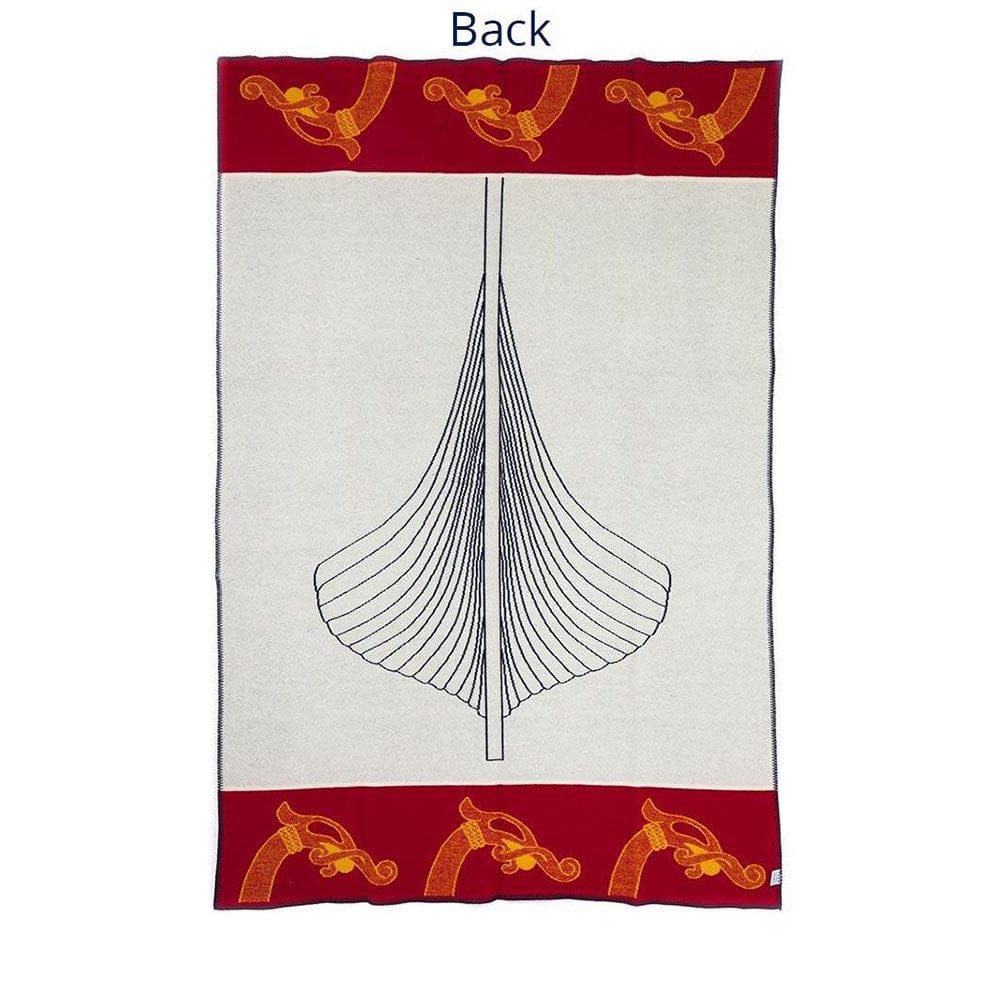 Laurie Jacobi Dragon Ship Wool Throw Blanket active Artist Collection Current Dry clean or hand wash Full Price