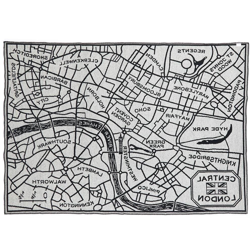 Factory Second London Map Wool Throw active Dry clean or hand wash Lakes & Maps