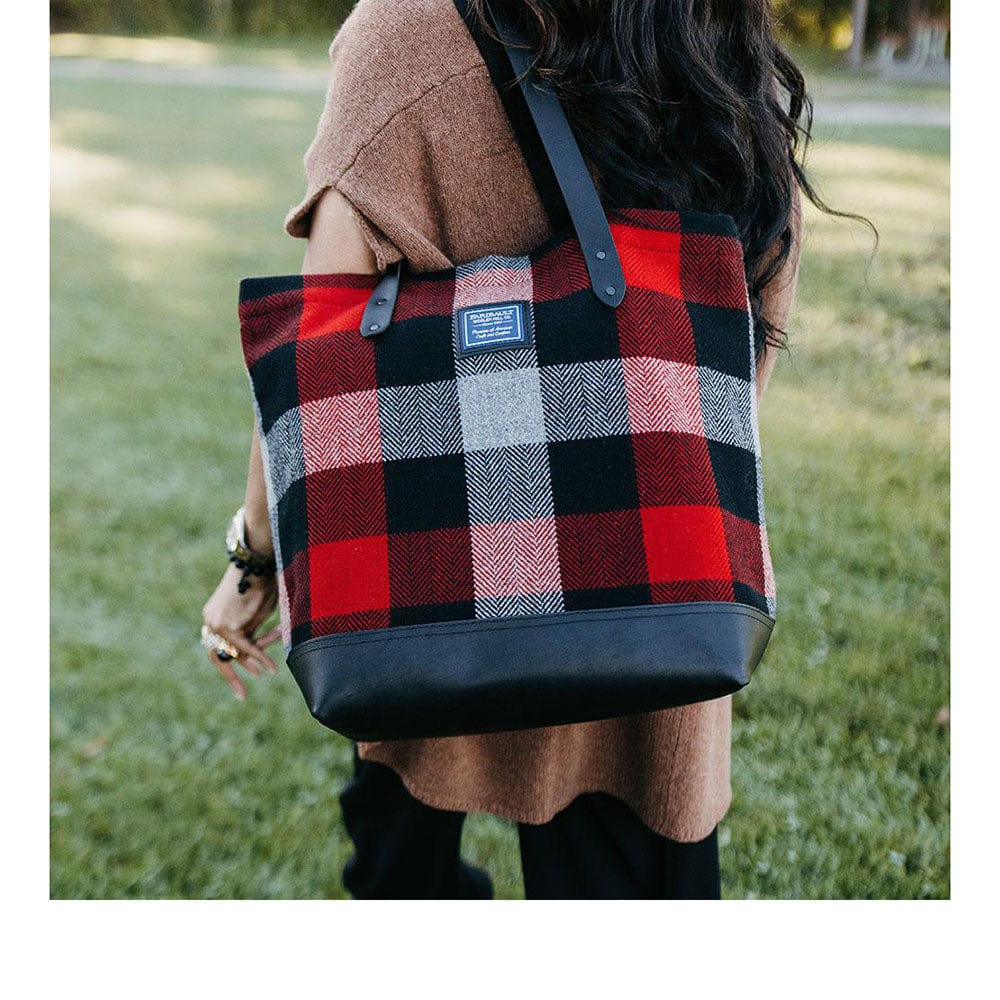 Buffalo check tote new arrivals bag