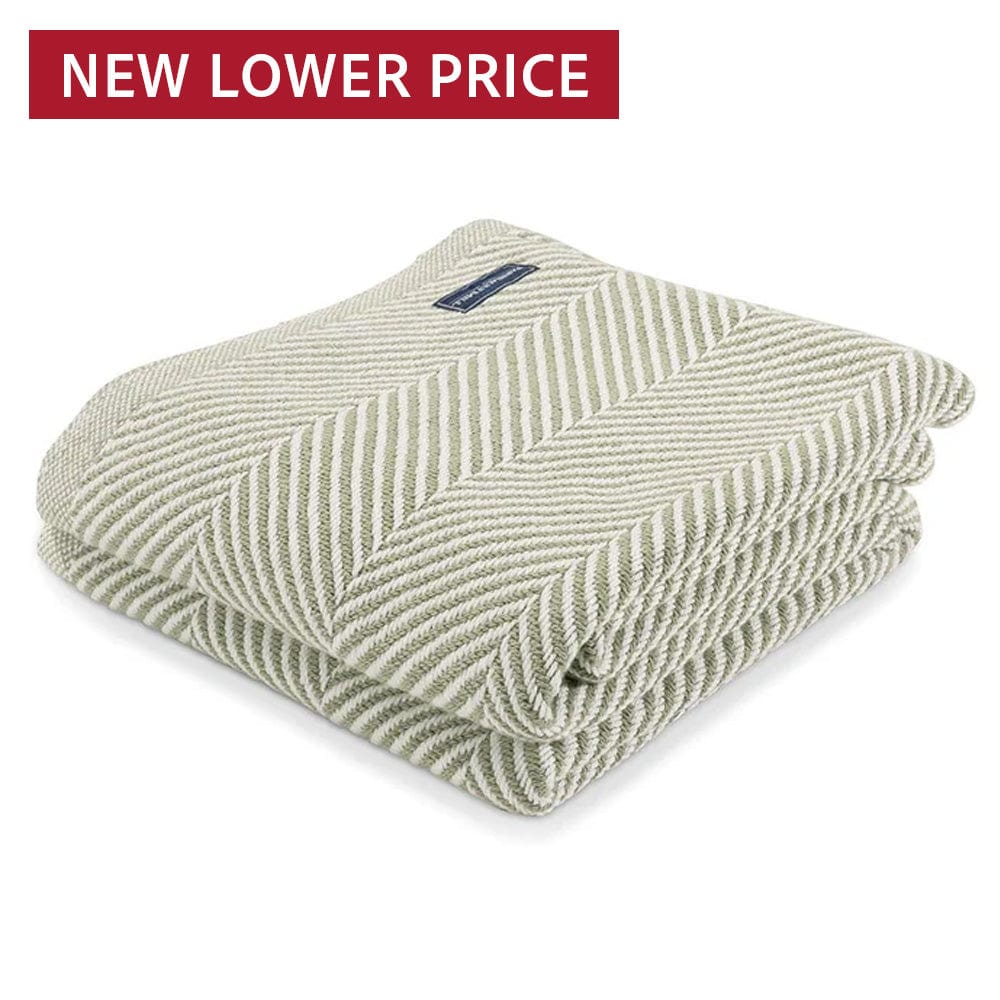 Monhegan Cotton Throw Without Fringe Tea Soft White Fringeless active All Throws Best Seller Cotton Throws Current Full Price FWM group-gallery Herringbone Collection Herringbone Throw machine washable personalization Throws