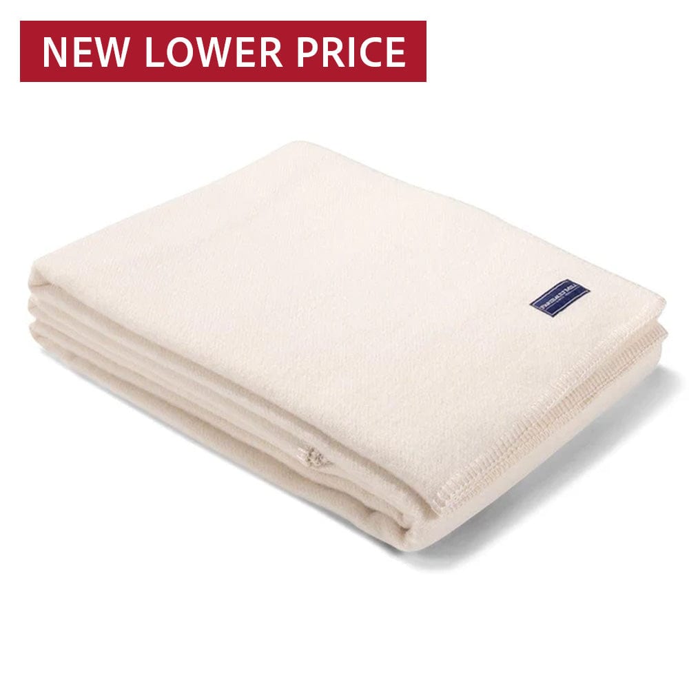 Pure & Simple Wool Blanket Bone White active Current Full Full Price group-gallery King machine washable personalization Queen Solids Twin