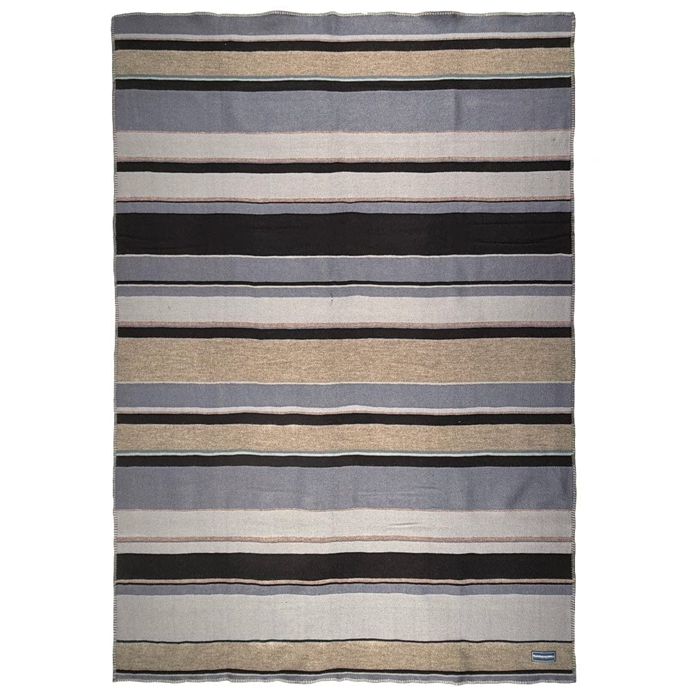 Limited Edition 4 Color Stripe Wool Throw - Gray active machine washable New Lower Price Sale