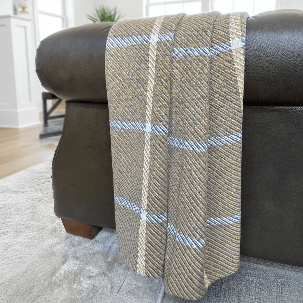 North Star Crocus Hill Throw - Tan Current Full Price group-gallery Machine Washable North Star Crocus Hill Throw sustainable throws