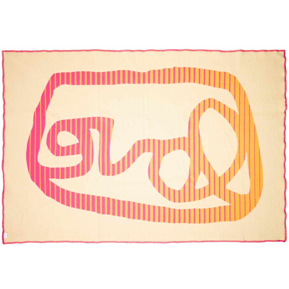 Factory Second Alexandra Grant LOVE™ Wool Throw Blanket - Pink active Dry clean or hand wash group-gallery