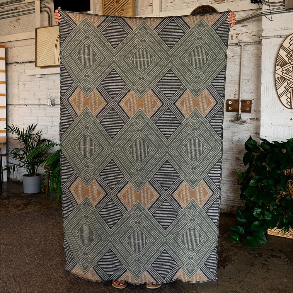 Anna Bailey Amity Wool Throw active Anna Bailey Wool Throw Artist Collection Current Dry clean or hand wash Full Price