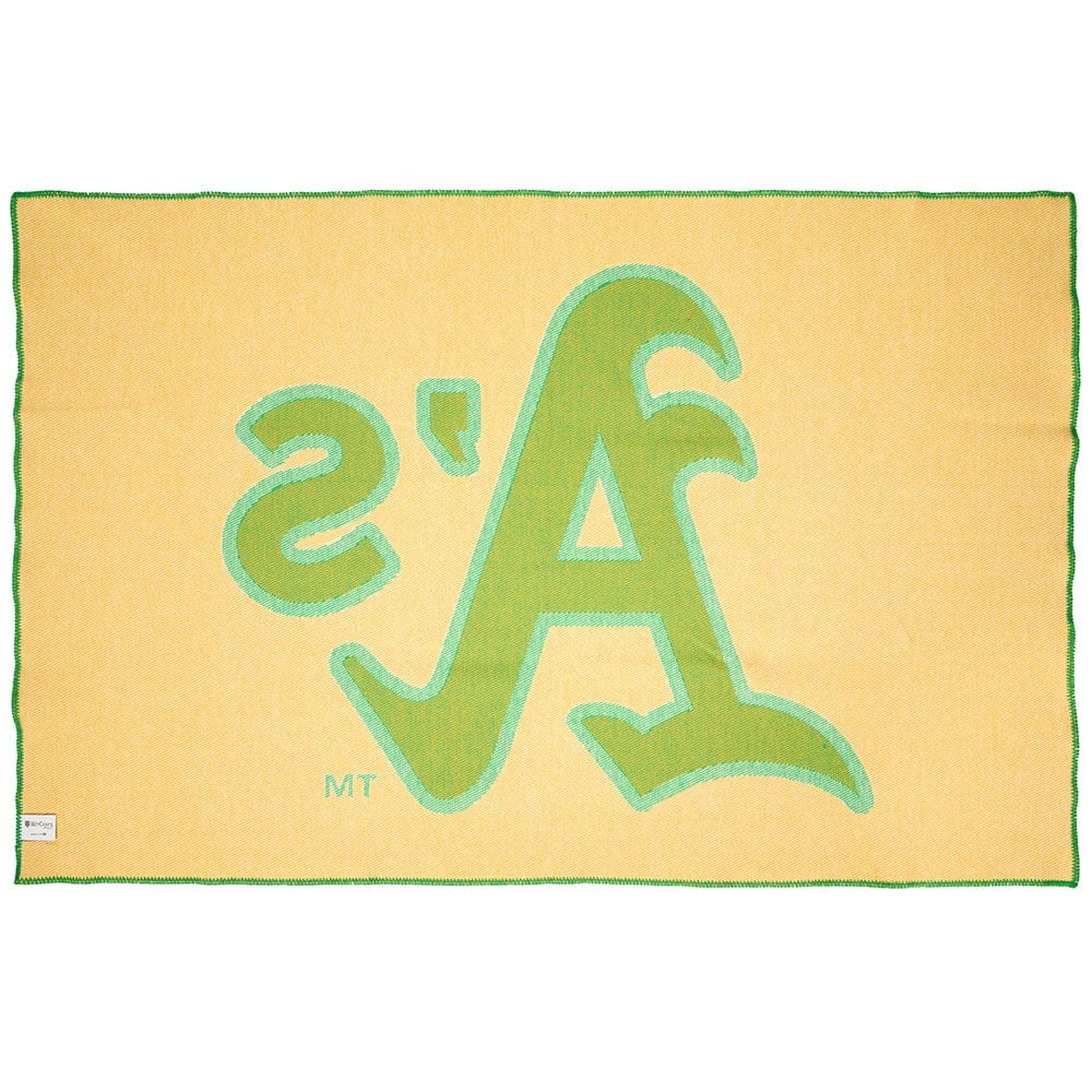 Oakland Athletics Wool Throw Blanket active Current Dry clean or hand wash Full Price MLB New Lower Price personalization