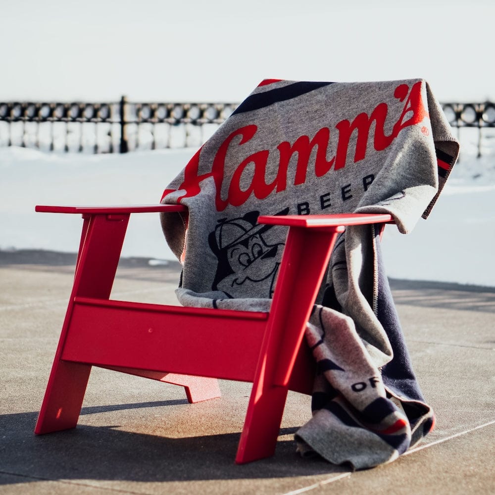 Hamm's Beer Baseball Bear Wool Throw Blanket active Current Dry clean or hand wash Full Price Hamm's Beer Wool Throw