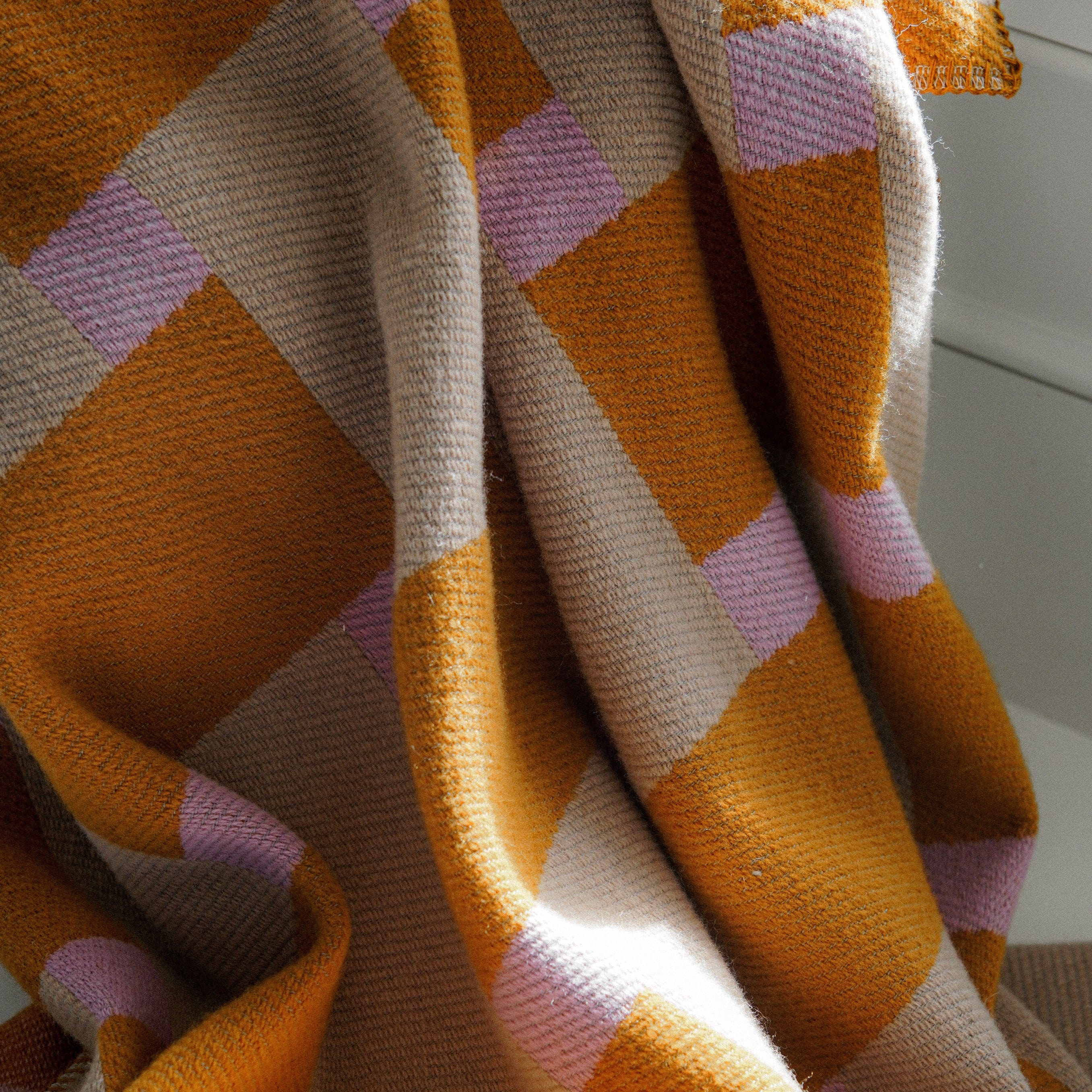 Limited Edition Basket Weave Wool Throw active Current Dry clean or hand wash group-gallery Stripes