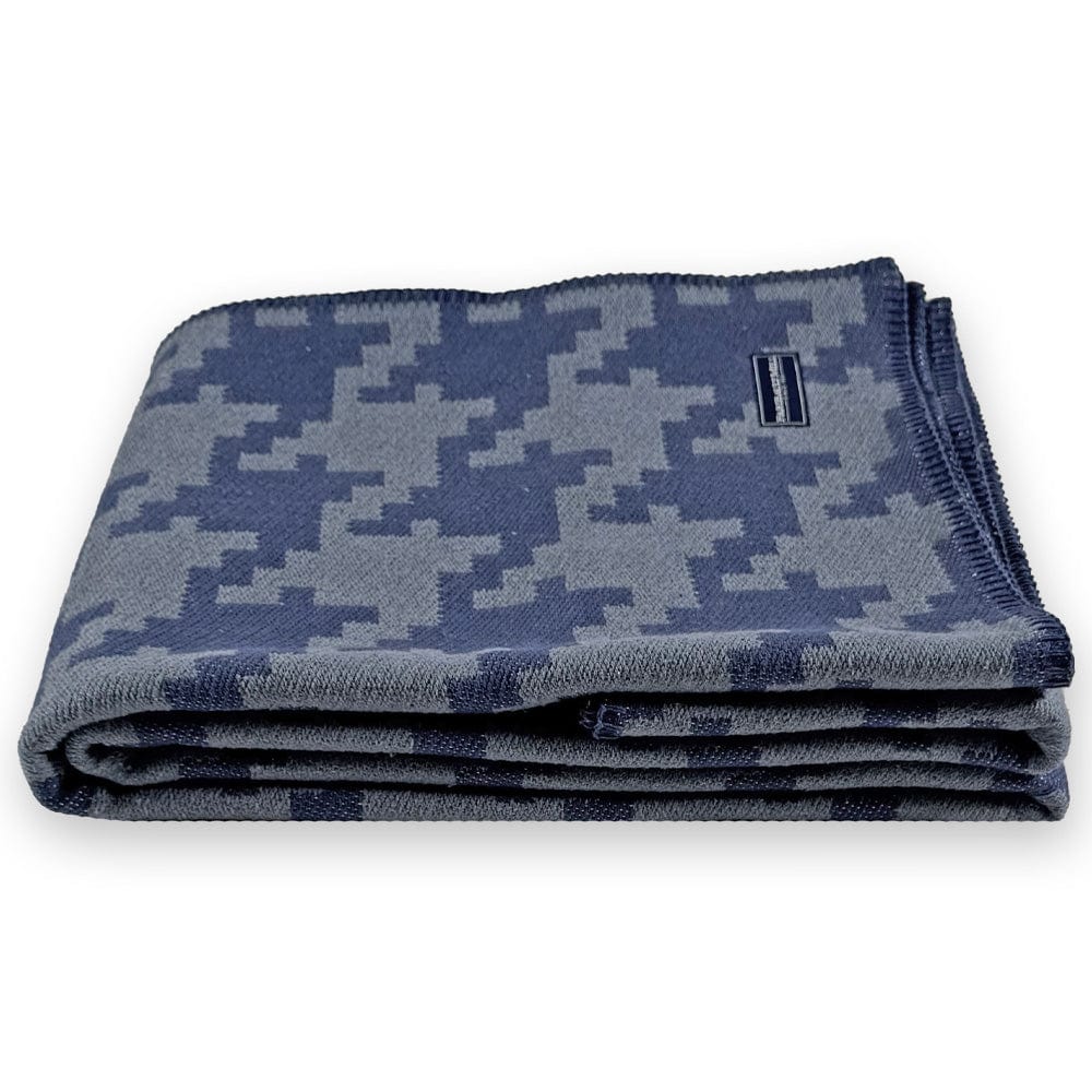 Limited Edition Houndstooth Cotton Throw active Lakes & Maps machine washable