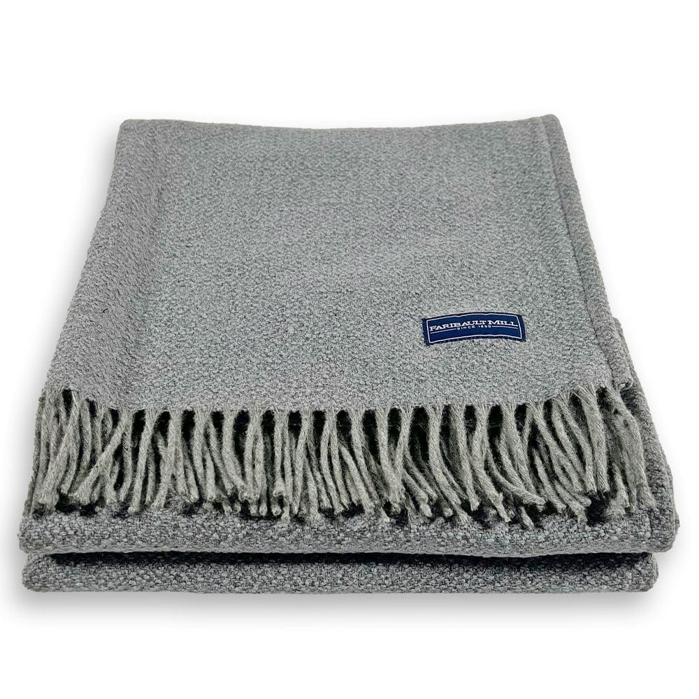 Limited Edition Boucle Wool Throw Blanket active Current group-gallery machine washable Solids