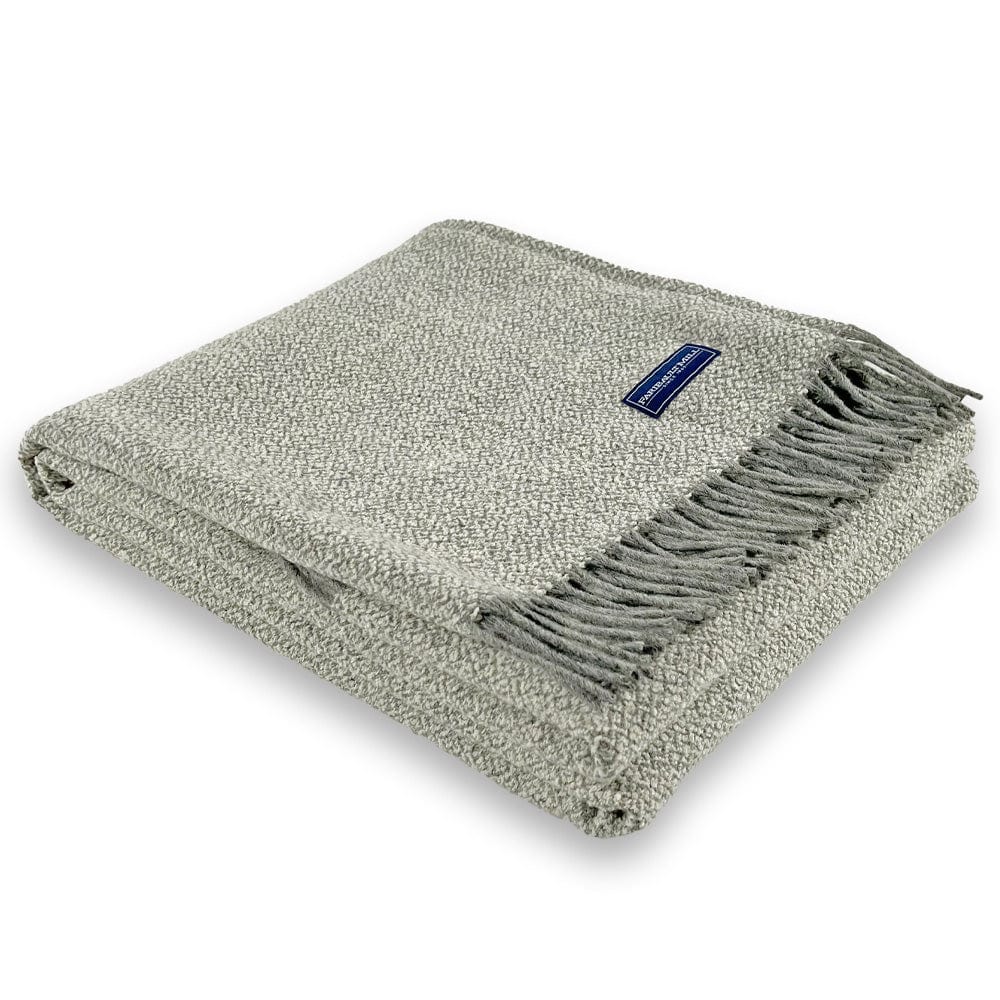 Limited Edition Boucle Wool Throw Blanket Natural active Current group-gallery machine washable Solids