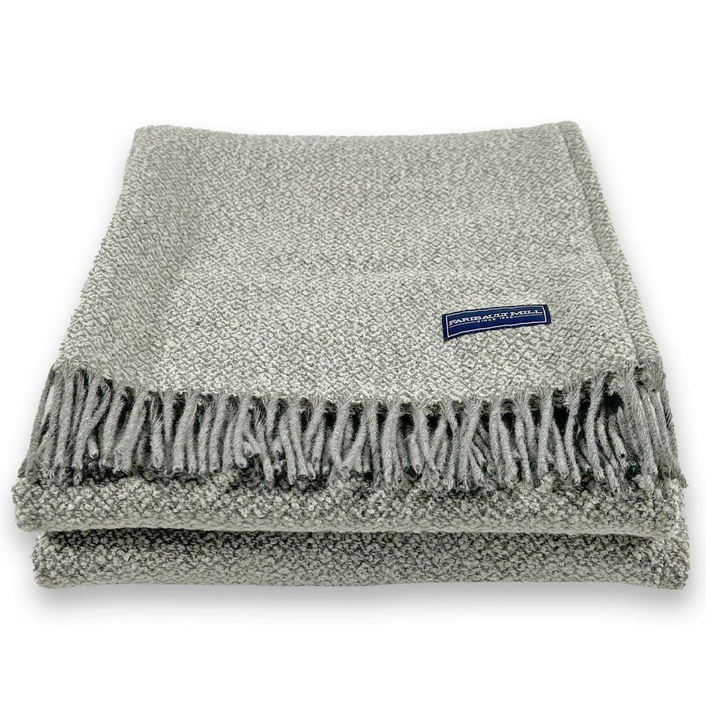 Limited Edition Boucle Wool Throw Blanket active Current group-gallery machine washable Solids