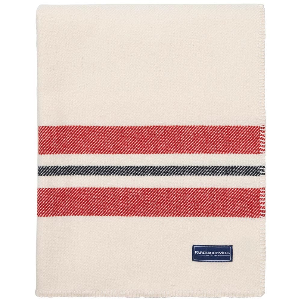 Cabin Wool Throw - Natural active Cabin Wool Throw Current Full Price group-gallery machine washable New Lower Price Stripes
