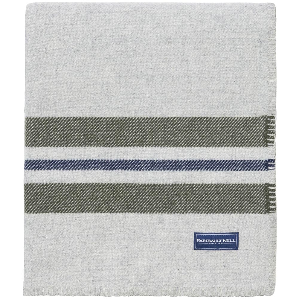 Cabin Wool Throw - Smoke active Cabin Wool Throw Current Full Price group-gallery machine washable New Lower Price Stripes