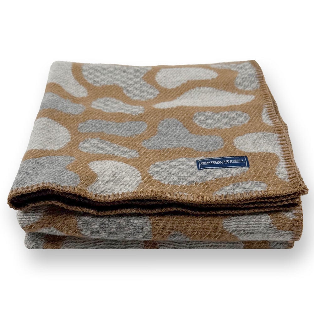 Limited Edition Camo Wool Throw Blanket - Tan active Current Dry clean or hand wash Full Price group-gallery
